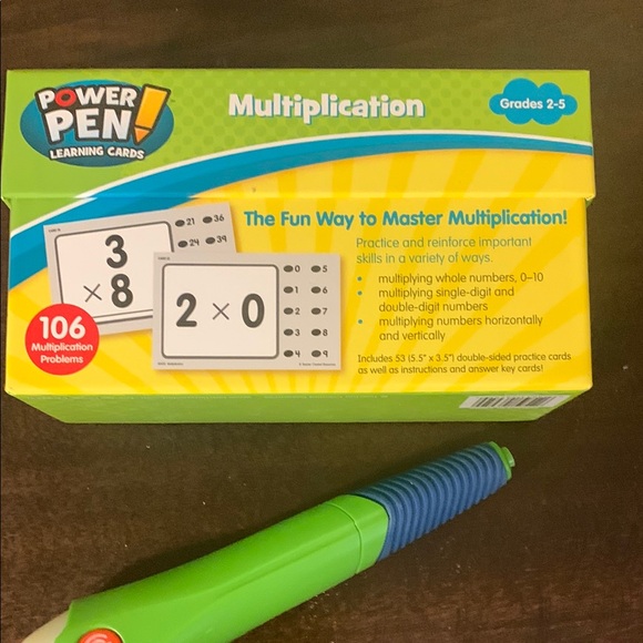 Multiplication Learning Cards - Green - Picture 4 of 4